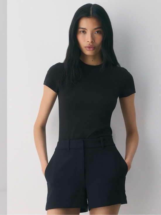 Wilfred Pants - Wilfred Black High Waist Tailored Shorts